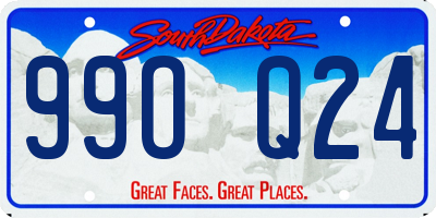 SD license plate 99OQ24