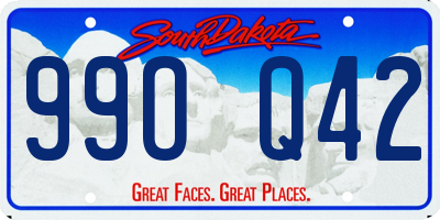 SD license plate 99OQ42