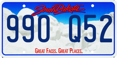 SD license plate 99OQ52