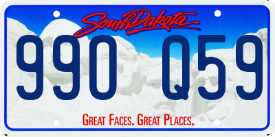 SD license plate 99OQ59