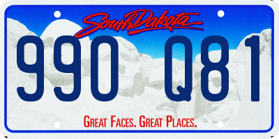 SD license plate 99OQ81