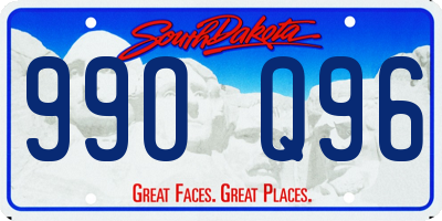 SD license plate 99OQ96