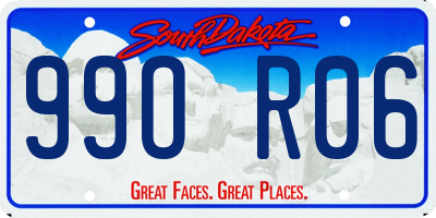 SD license plate 99OR06