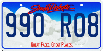 SD license plate 99OR08