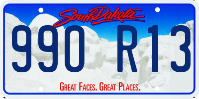 SD license plate 99OR13