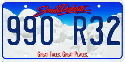 SD license plate 99OR32