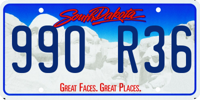 SD license plate 99OR36