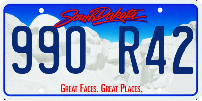 SD license plate 99OR42