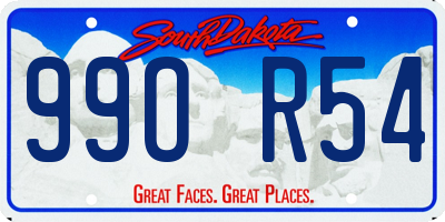 SD license plate 99OR54