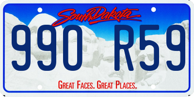 SD license plate 99OR59