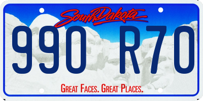 SD license plate 99OR70
