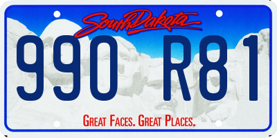 SD license plate 99OR81