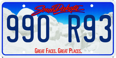 SD license plate 99OR93