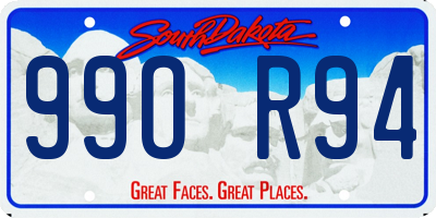 SD license plate 99OR94