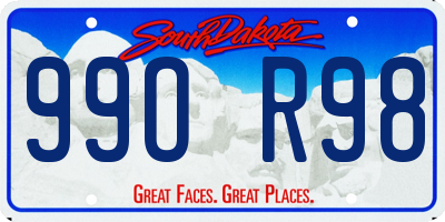 SD license plate 99OR98