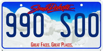 SD license plate 99OS00