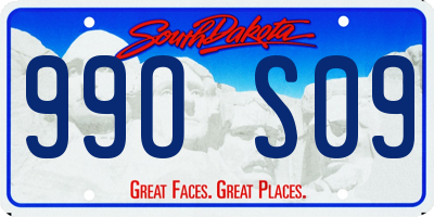 SD license plate 99OS09