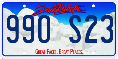 SD license plate 99OS23