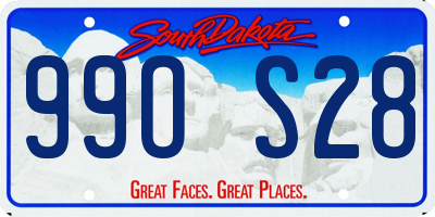 SD license plate 99OS28
