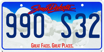 SD license plate 99OS32