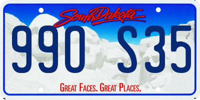 SD license plate 99OS35