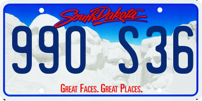 SD license plate 99OS36