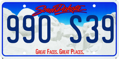 SD license plate 99OS39