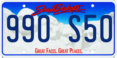 SD license plate 99OS50