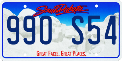 SD license plate 99OS54