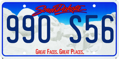 SD license plate 99OS56