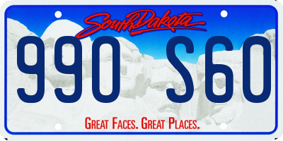SD license plate 99OS60