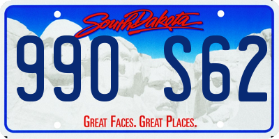 SD license plate 99OS62