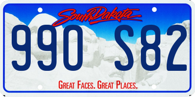 SD license plate 99OS82