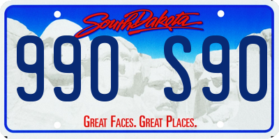 SD license plate 99OS90
