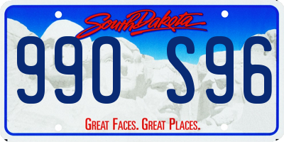 SD license plate 99OS96