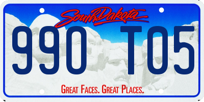 SD license plate 99OT05