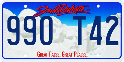 SD license plate 99OT42