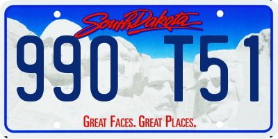SD license plate 99OT51