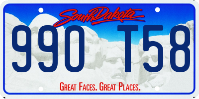 SD license plate 99OT58