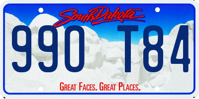 SD license plate 99OT84