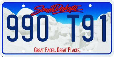 SD license plate 99OT91