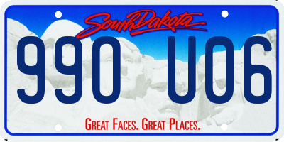 SD license plate 99OU06