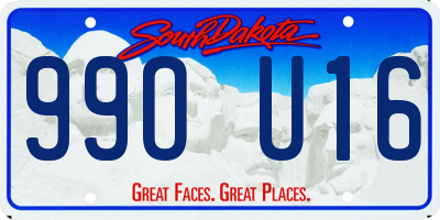 SD license plate 99OU16