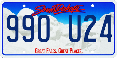 SD license plate 99OU24