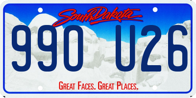 SD license plate 99OU26