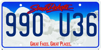 SD license plate 99OU36