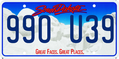 SD license plate 99OU39