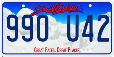 SD license plate 99OU42