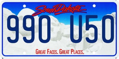SD license plate 99OU50