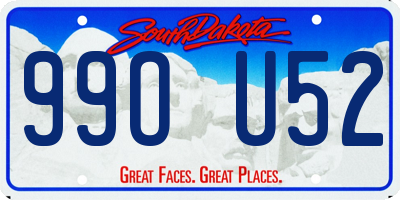 SD license plate 99OU52